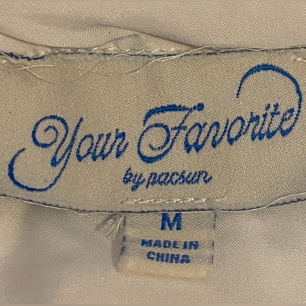 Women Your Favorite White Adjustable Spaghetti Strap V Neck Lined Summer Top - Picture 4 of 5